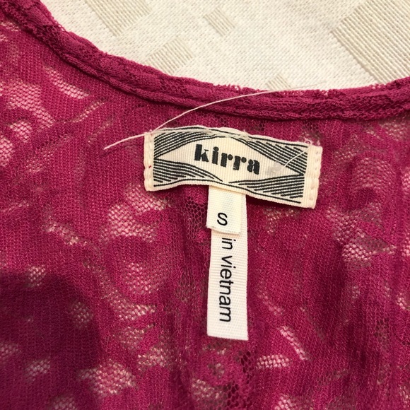 Kirra Magenta Lace Blouse - Picture 5 of 8